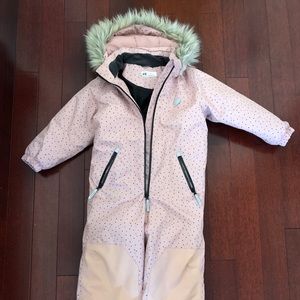 One piece Snowsuit with stirrups